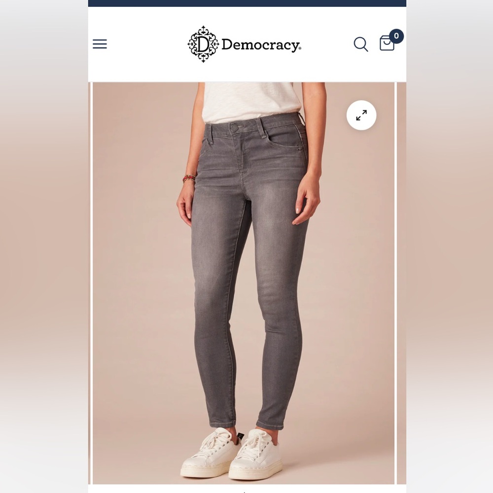 Democracy “Ab” solution freedom ankle skimmer jeans